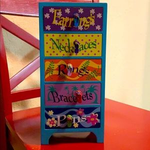 Jewelry Chest with multiple drawers